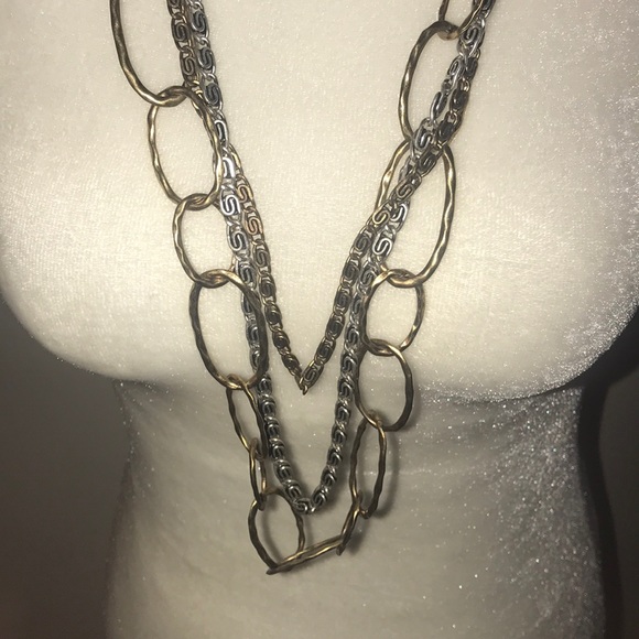 Bronze and Silver Boho Necklace 💗💕 - Picture 2 of 2